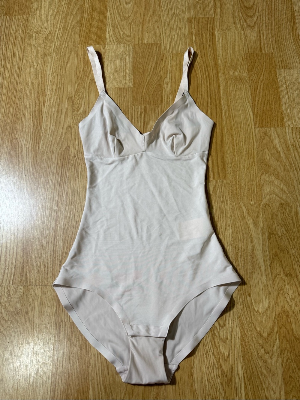 H&M Blush Pink Seamless Shaping Bodysuit with Adjustable Straps - Size 4